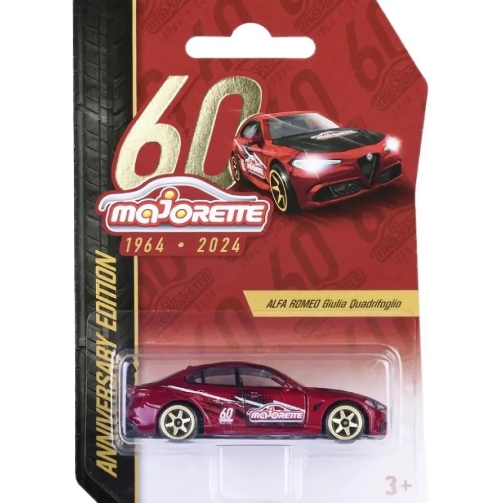 Alfa Romeo Giulia Quadrifoglio - Röd - Majorette 60 Years