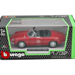 Alfa Romeo Spider - 1966 - Röd - Bburago - 1:32