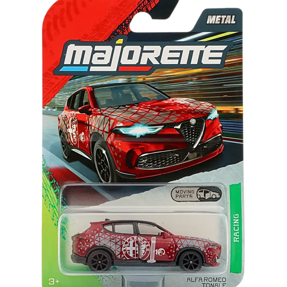 Alfa Romeo Tonale - Röd - Racing Premium Cars - Majorette - 7 cm