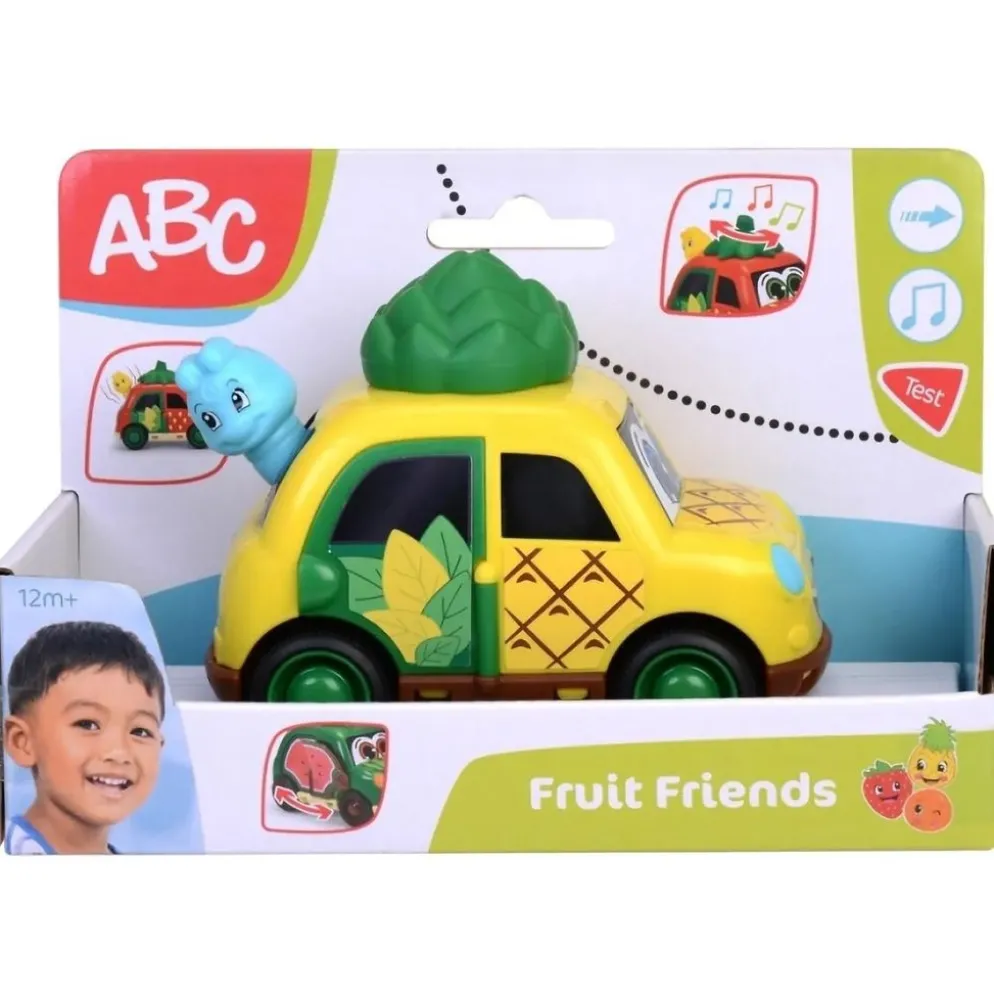 Ananas - Leksaksbil från 1 år - Fruit Friends - ABC