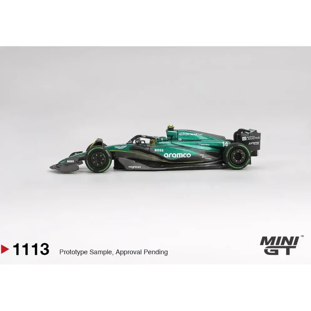 Aston Martin AMR24 #14 Fernando Alonso 2024 F1 2024 Canadian GP - 1113 - Mini GT - 1:64