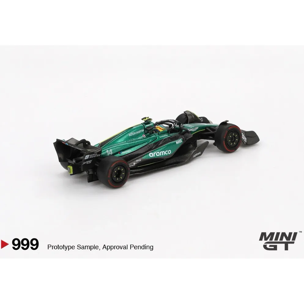 Aston Martin AMR24 #14 Fernando Alonso 2024 F1 2024 Bahrain GP - Grön - 999 - Mini GT - 1:64
