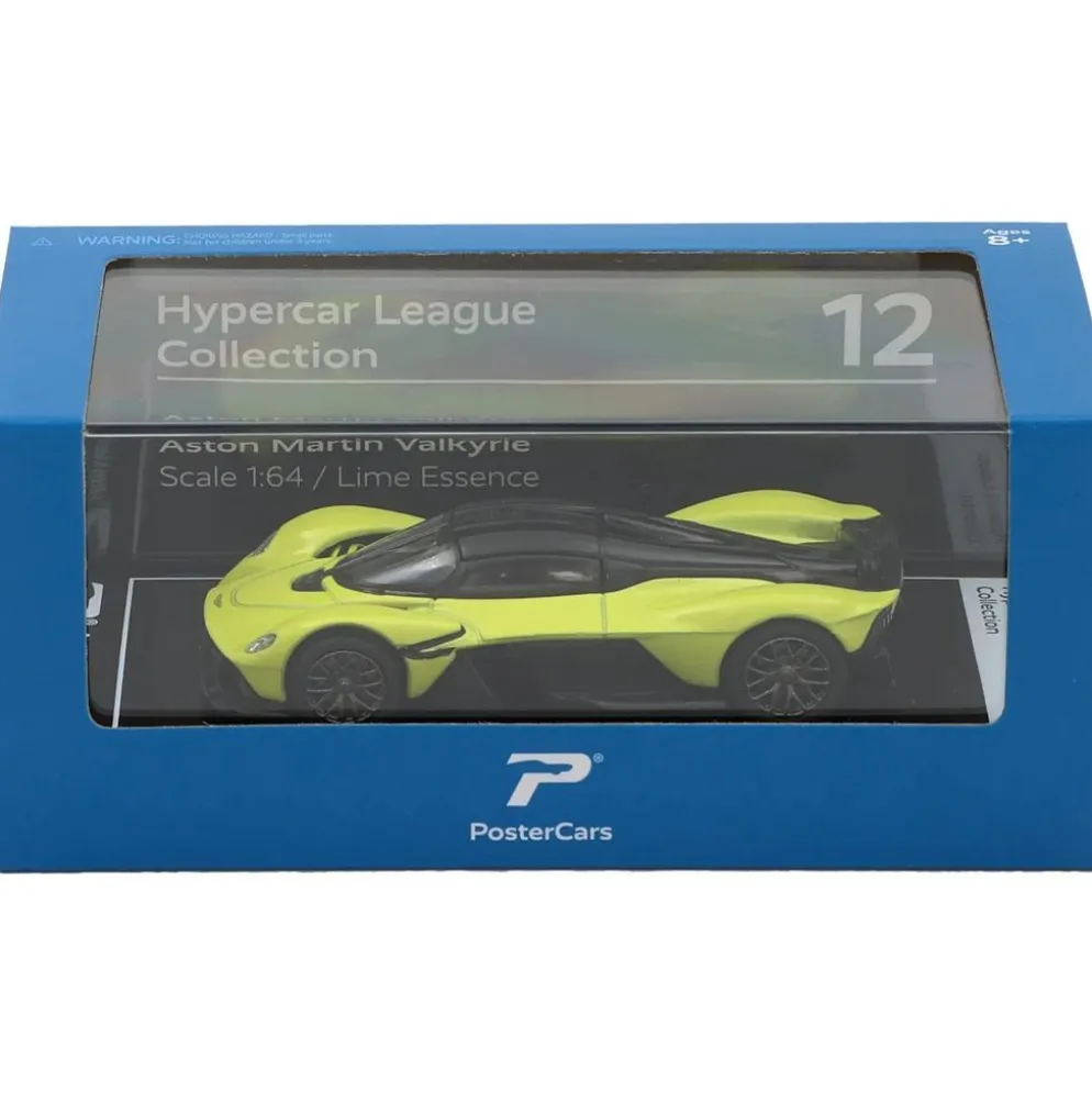 Aston Martin Valkyrie - Gul - PosterCars - 1:64