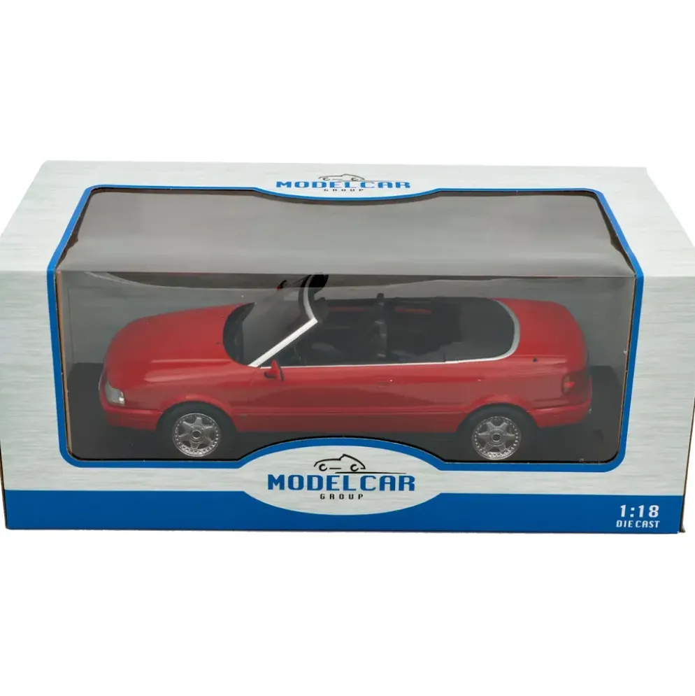 Audi Cabriolet - 1991 - Röd - Modelcar Group - 1:18