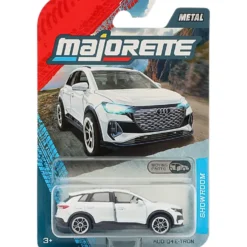 Audi Q4 E-Tron - Vit - Showroom Premium Cars - Majorette - 7 cm