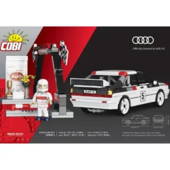 Audi Quattro Group 4 - Vit - Klossbyggmodell - 24666 - COBI - 1:35