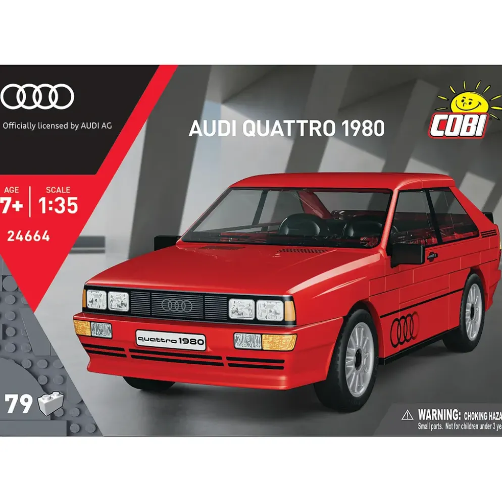 Audi Quattro 1980 - Röd - Klossbyggmodell - 24664 - COBI - 1:35
