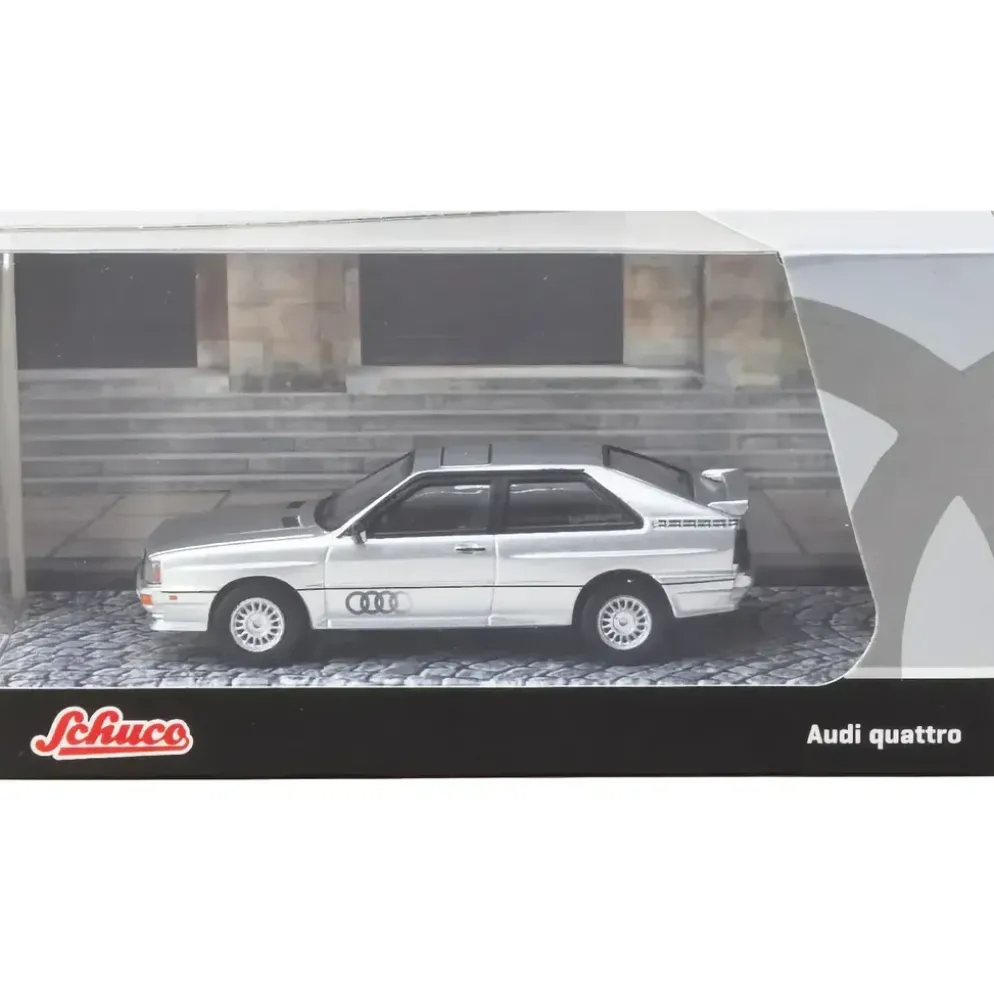 Audi Quattro - Silver - 1980 - Schuco x Tarmac Works - 1:64