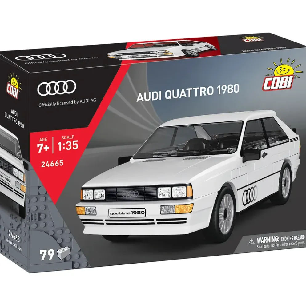Audi Quattro 1980 - Vit - Klossbyggmodell - 24665 - COBI - 1:35