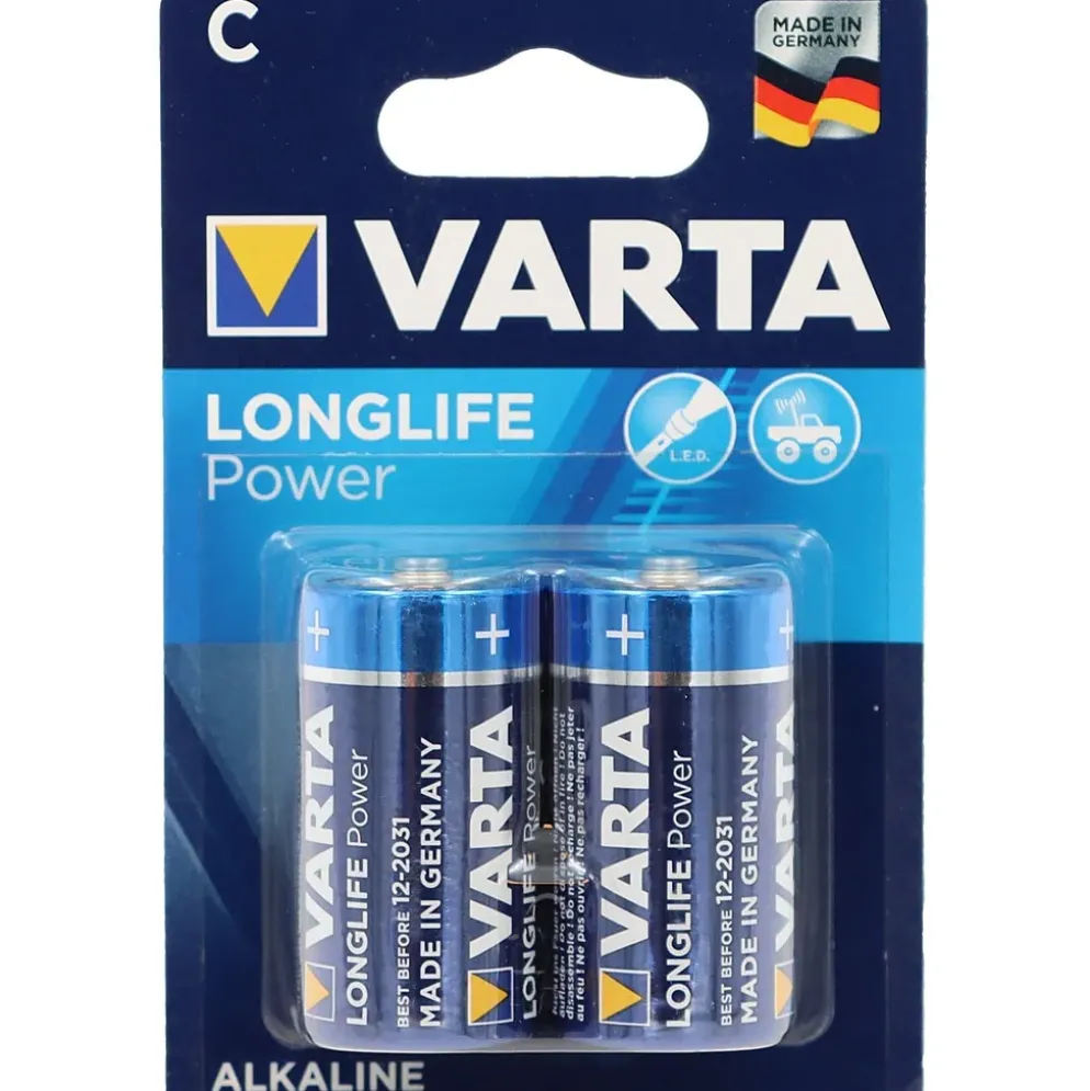 Batterier C (LR14) 2-pack - Alkaliskt - Varta Longlife Power