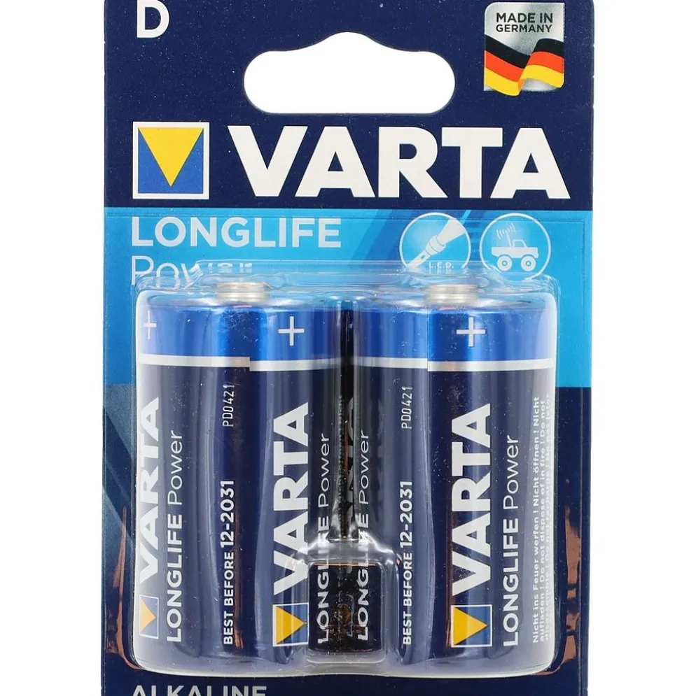 Batterier D (LR20) - Alkaliskt - Varta Longlife Power