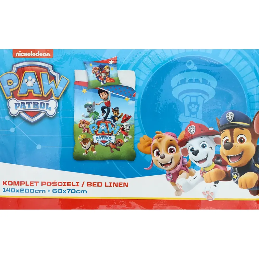 Bäddset - Paw Patrol - 140x200/60x70 cm