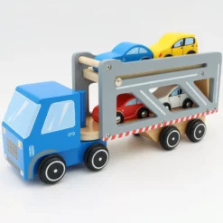 Biltransport med 4 bilar i trä - Small Foot