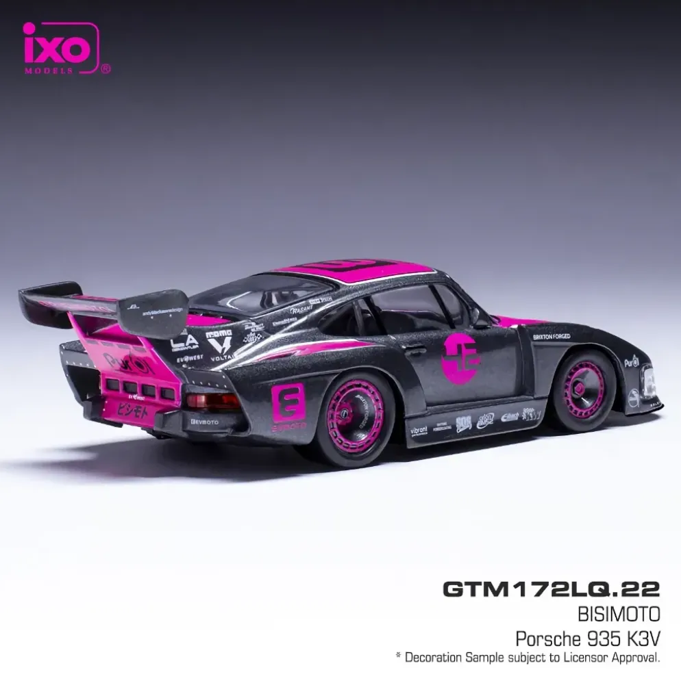 Bisimoto Porsche 935 K3V - Grå / Rosa - Ixo Models - 1:43