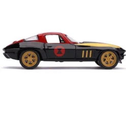 Black Widow & 1966 Chevy Corvette - Avengers - Jada - 1:24