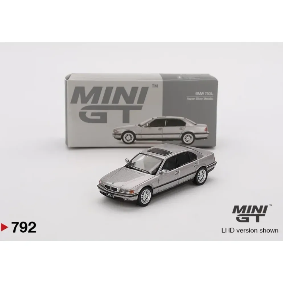 BMW 750iL (E38) - Aspen Silver Metallic - 792 - Mini GT - 1:64