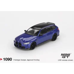 BMW M3 Competition Touring Portimao Blue Metallic - Blå - 1090 - Mini GT - 1:64