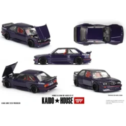 BMW M3 (E30) Kaido GT V2 - Lila - Kaido House 216 - Mini GT