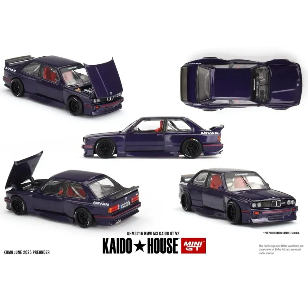 BMW M3 (E30) Kaido GT V2 - Lila - Kaido House 216 - Mini GT