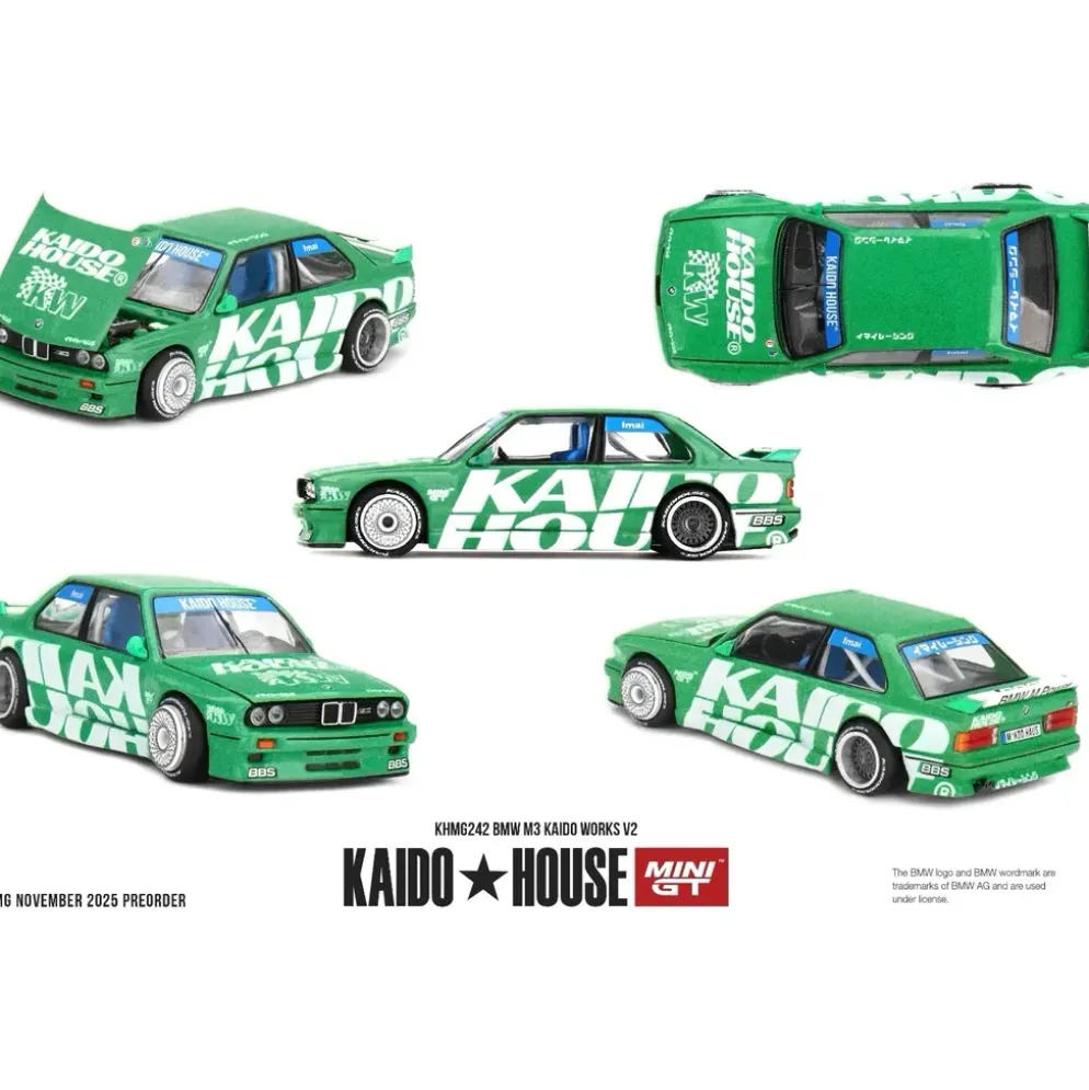 BMW M3 Kaido Works V2 - Grön - 242 - Mini GT - 1:64