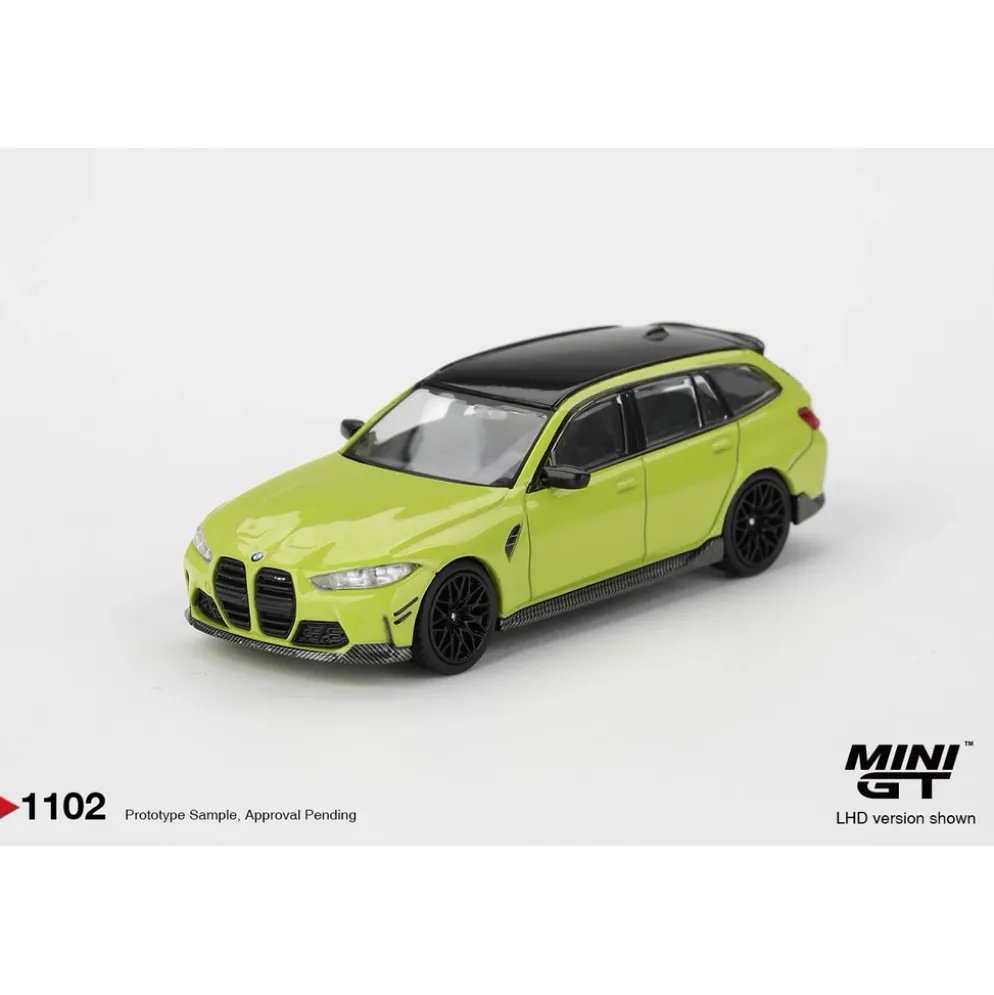 BMW M3 M Performance Touring Sao Paulo Yellow - Gul - 1102 - Mini GT - 1:64