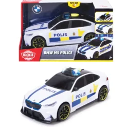 BMW M5 - Svensk Polisbil med ljud och ljus - Dickie Toys - 25 cm
