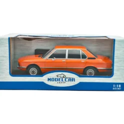 BMW 5-Series 520i (E12) - 1974 - Orange - Modelcar Group - 1:18