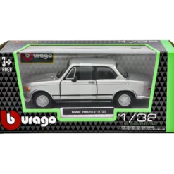BMW 2002 ti - 1972 - Silver - Bburago - 1:32
