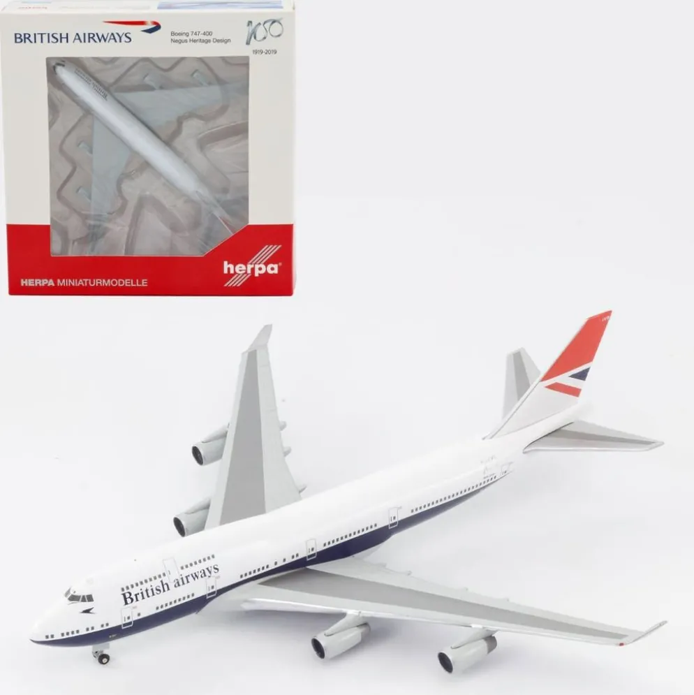 Boieng 747-400 - British Airways - G-CIVB - Herpa - 1:500