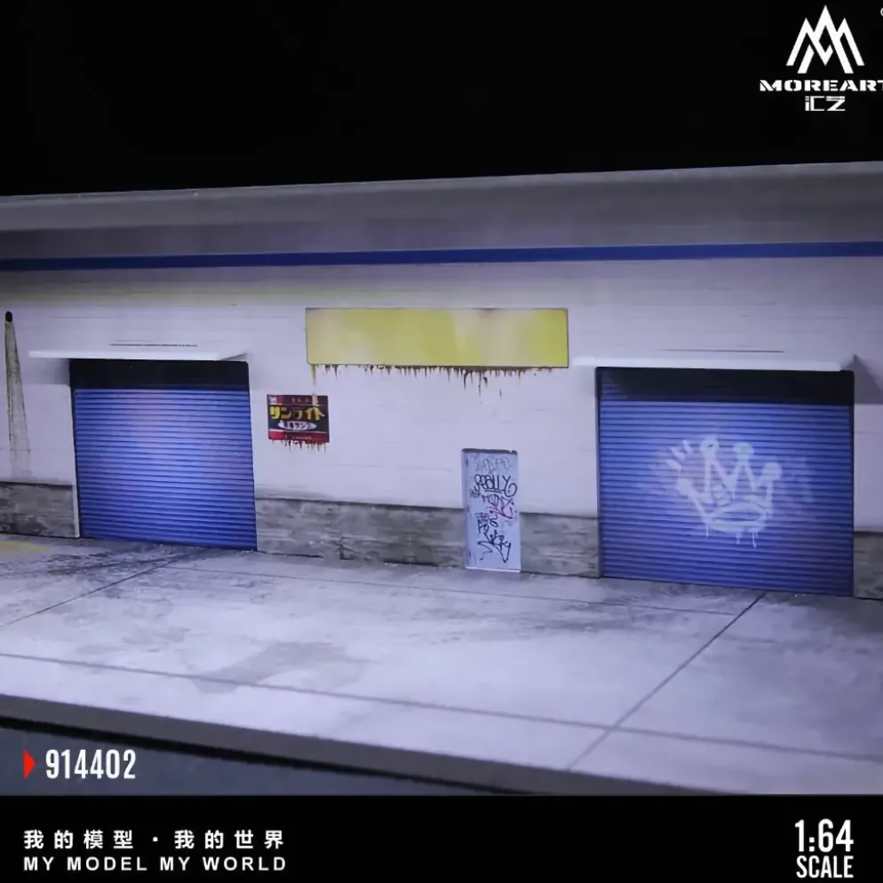 B-parking lot - Parkering Diorama - LED-belysning - 1:64