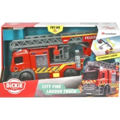 Brandbil - Stegbil - City Fire Ladder Truck - Dickie Toys