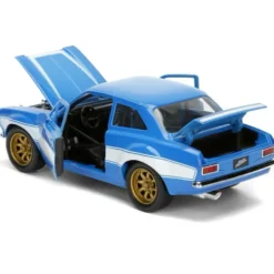 Brian's Ford Escort - Blå - Fast & Furious - Jada - 1:24