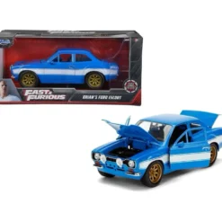 Brian's Ford Escort - Blå - Fast & Furious - Jada - 1:24
