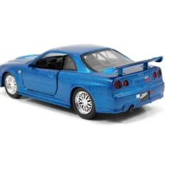 Brian's Nissan Skyline GT-R (R34) - Blå - Jada Toys - 1:32