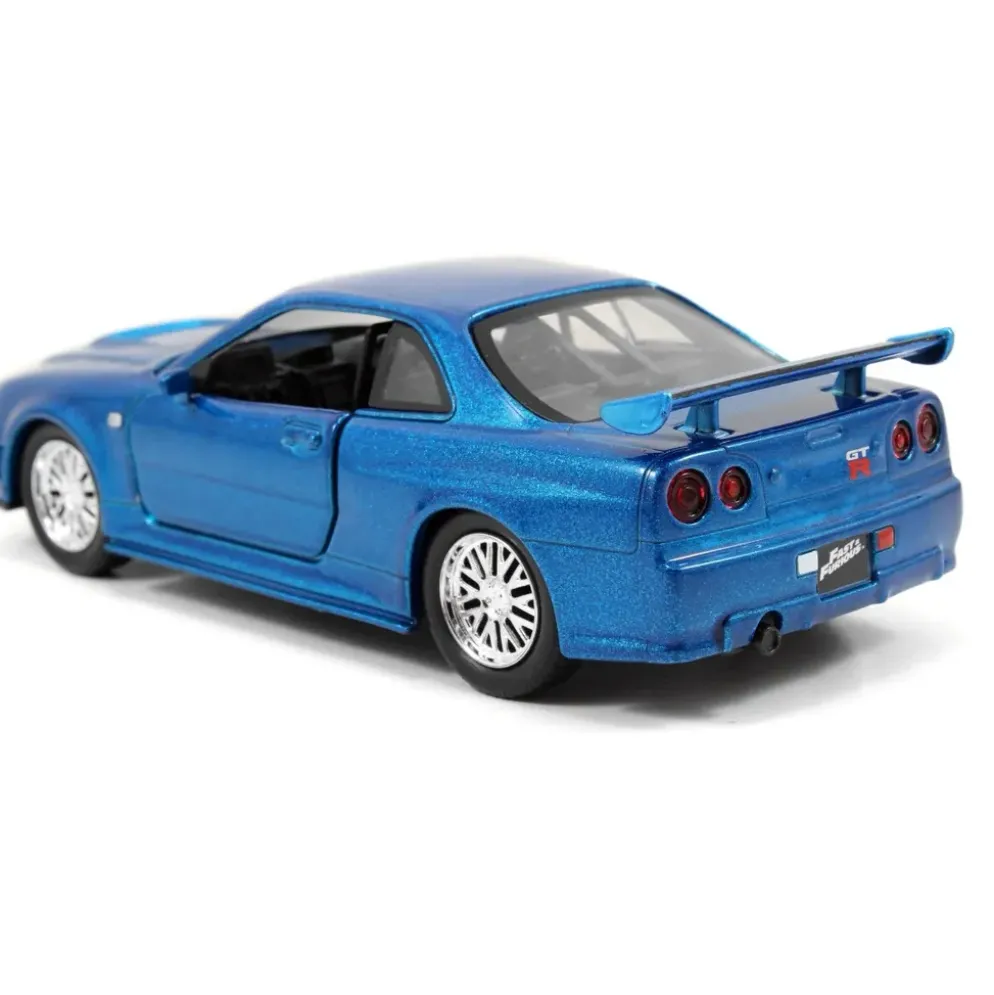 Brian's Nissan Skyline GT-R (R34) - Blå - Jada Toys - 1:32
