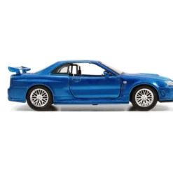 Brian's Nissan Skyline GT-R (R34) - Blå - Jada Toys - 1:32