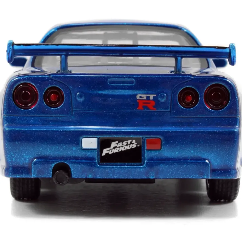 Brian's Nissan Skyline GT-R (R34) - Blå - Jada Toys - 1:32