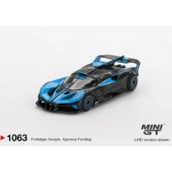 Bugatti Bolide Presentation - Svart / Blå - 1063 - Mini GT - 1:64