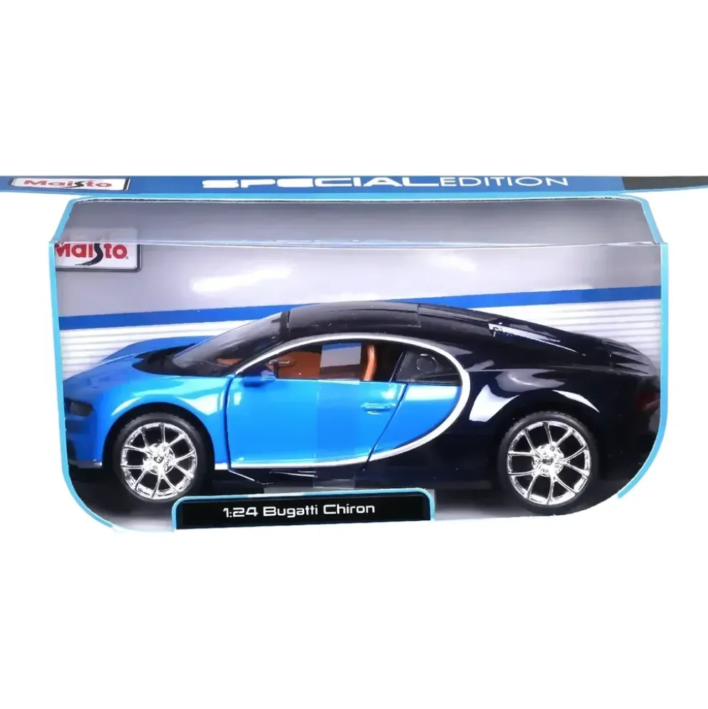 Bugatti Chiron - Blå - Maisto - 1:24