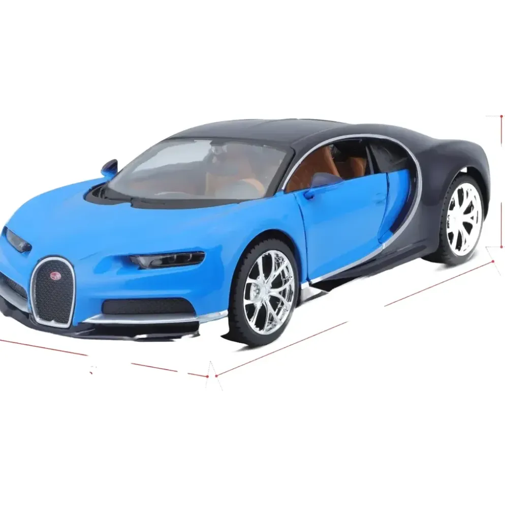Bugatti Chiron - Blå - Maisto - 1:24