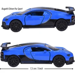 Bugatti Chiron Pur Sport - Blå - Deluxe Cars - Majorette