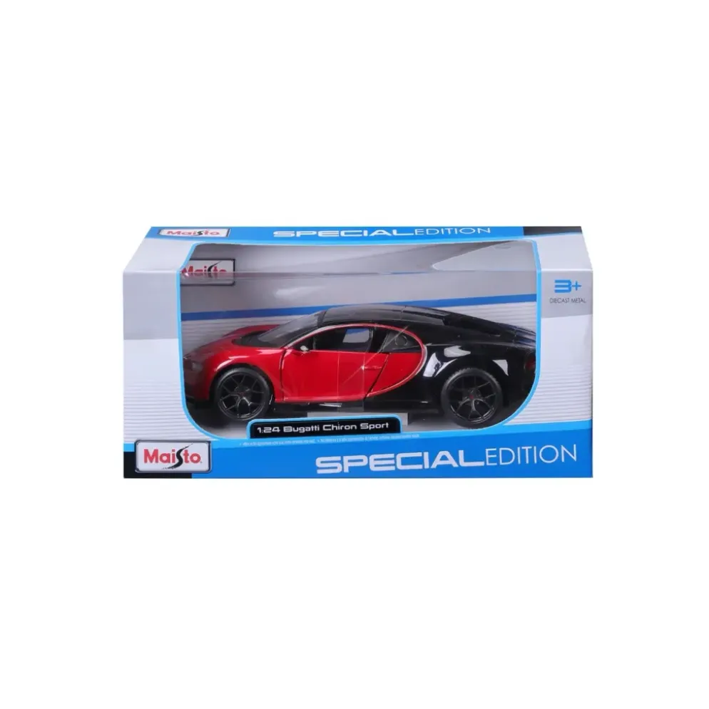 Bugatti Chiron Sport - Röd / Svart - Maisto - 1:24