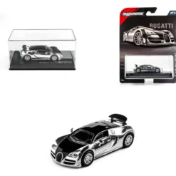 2005 Bugatti Veyron 16.4 Super Sport - Silver/Svart - Collection Series - Majorette - 1:64