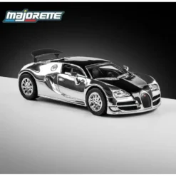 2005 Bugatti Veyron 16.4 Super Sport - Silver/Svart - Collection Series - Majorette - 1:64
