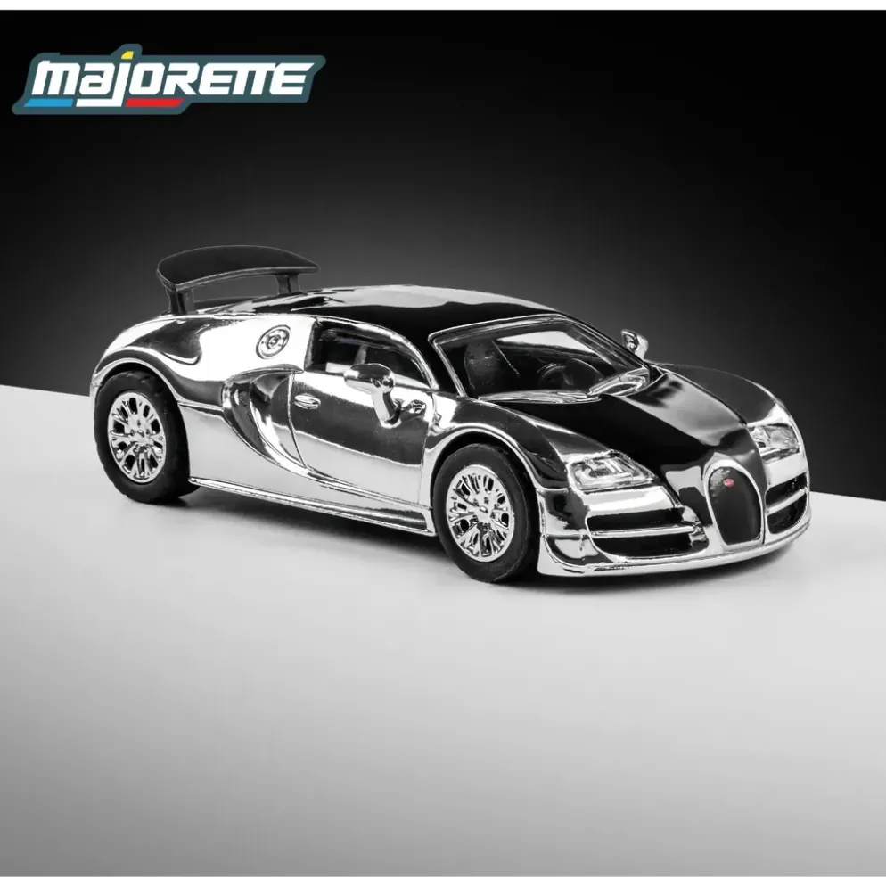 2005 Bugatti Veyron 16.4 Super Sport - Silver/Svart - Collection Series - Majorette - 1:64