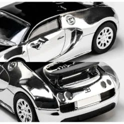 2005 Bugatti Veyron 16.4 Super Sport - Silver/Svart - Collection Series - Majorette - 1:64