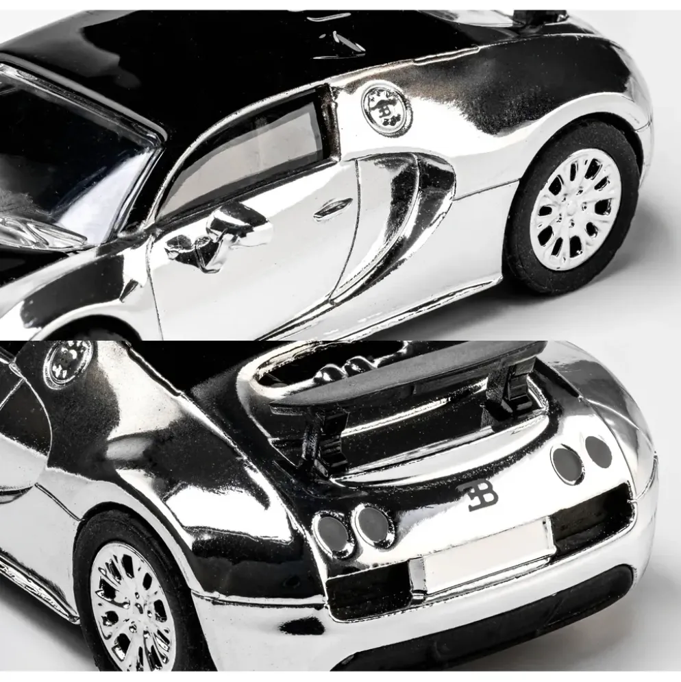 2005 Bugatti Veyron 16.4 Super Sport - Silver/Svart - Collection Series - Majorette - 1:64