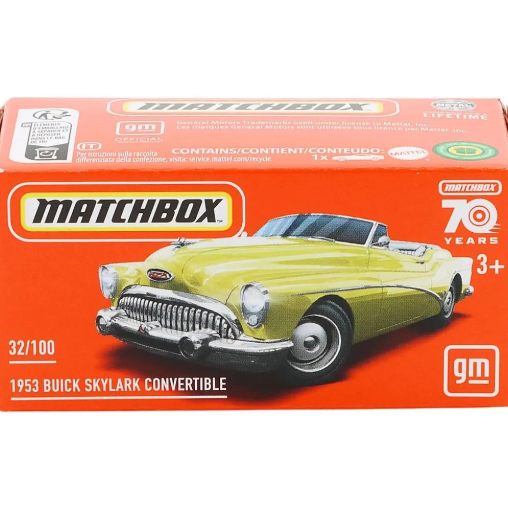1953 Buick Skylark Convertible - Gul - Power Grab - Matchbox