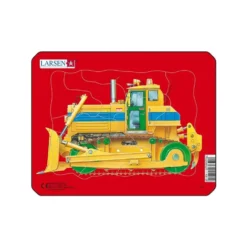 Bulldozer-pussel från Larsen