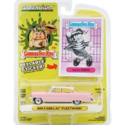 1955 Cadillac Fleetwood - Rosa - GreenLight - 1:64